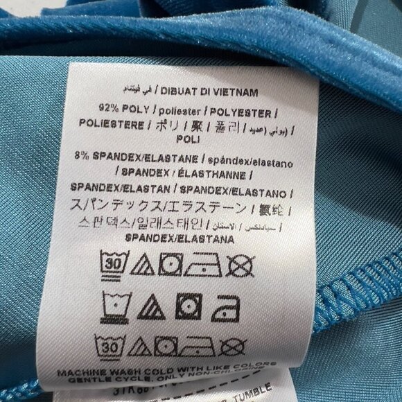 GUESS Niara Velvet  Atomic Blue Bodysuit NWT - Picture 9 of 10